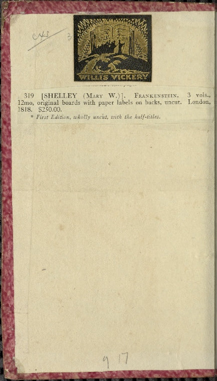 Frankenstein: or, The modern Prometheus