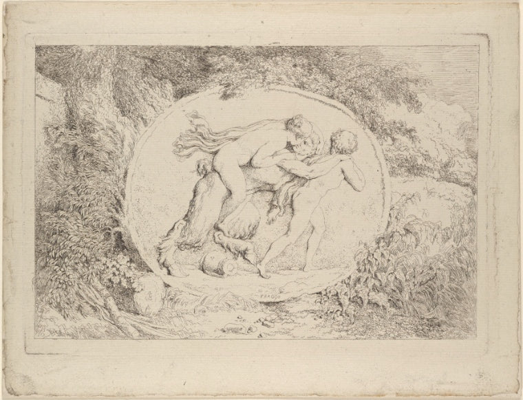 Nymph Astride a Satyr