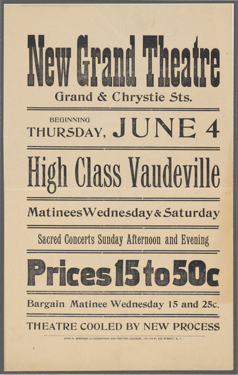 High class vaudeville
