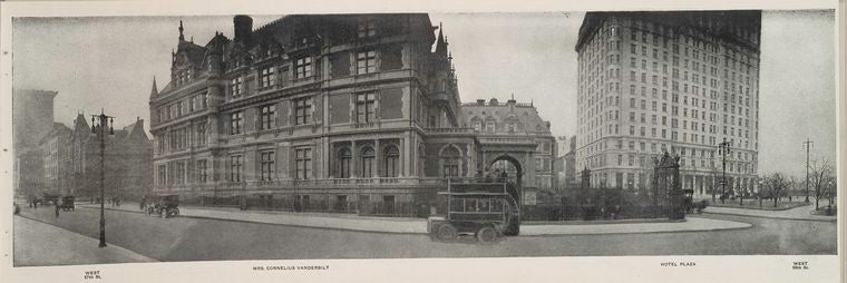 West 57th St. - Mrs. Cornelius Vanderbilt - Hotel Plaza - West 59th St.