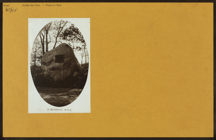 Bronx: Pelham Bay Park - Glover's Rock.
