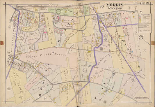 Morris County, Double Page Plate No. 10 [Map bounded by Madison Ave., Loantaka Rd., Vine St., Turnpike Rd.]