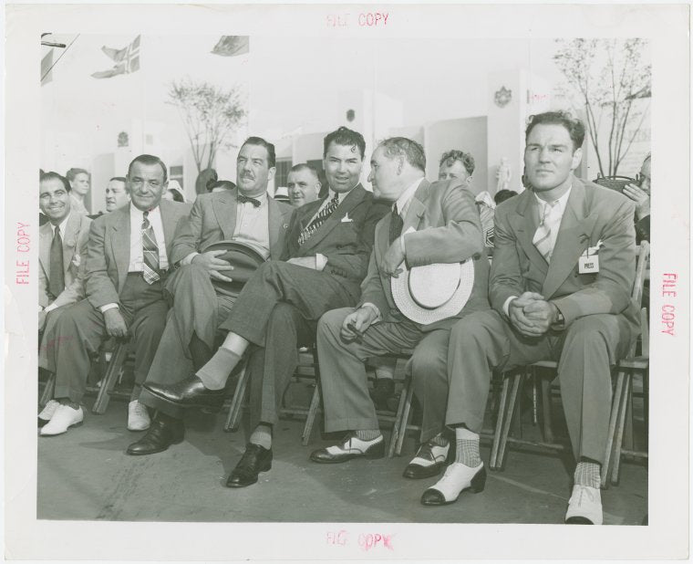 Sports - Whalen, Grover - With Billy Taub, Jack Dempsey and others