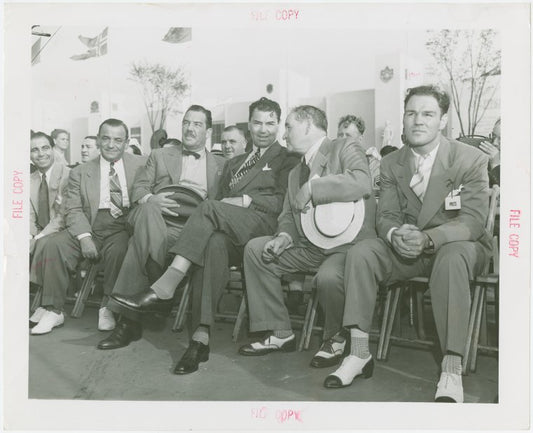 Sports - Whalen, Grover - With Billy Taub, Jack Dempsey and others