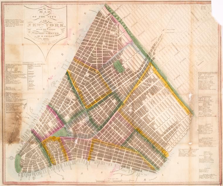 Map of the city of New York : with the latest improvements