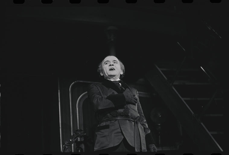 Martin Gabel in the stage production Baker Street