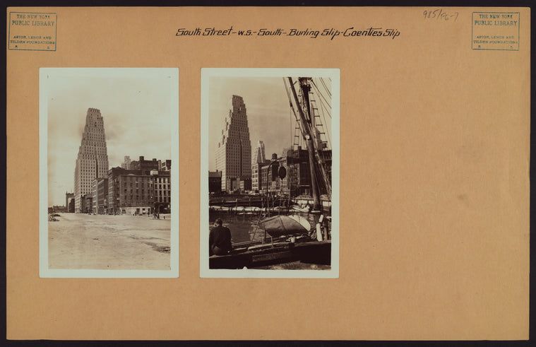 Manhattan: South Street - Burling Slip