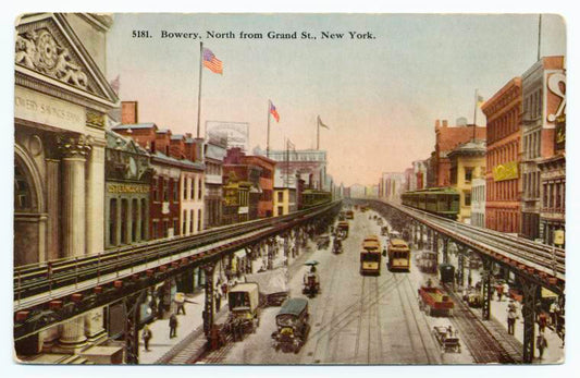 Bowery, north from Grand St., New York