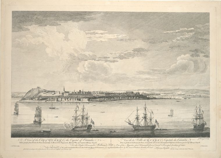 A view of the city of Quebec, the capital of Canada ...