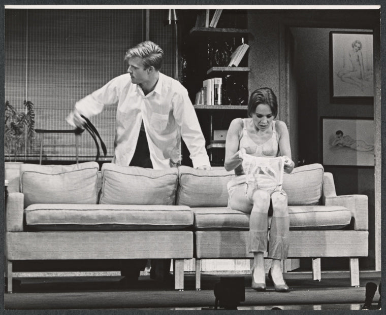 Robert Redford and Pat Stanley in the stage production Sunday in New York