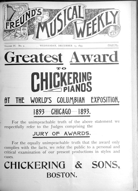 Freund's musical weekly