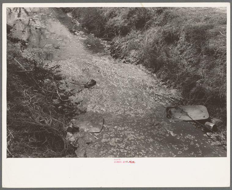 Part of stream in which Mexican boys swim, San Antonio, Texas