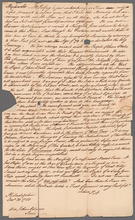 Letter to John Adams