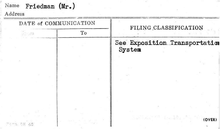 Friedman (Mr.)