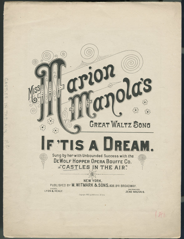 If 'tis a dream.