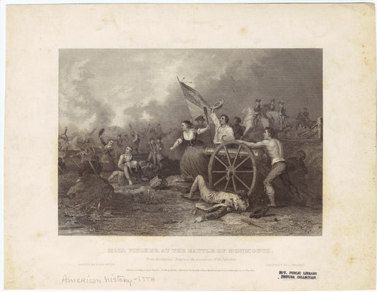 Moll [i.e. Molly] Pitcher at the Battle of Monmouth