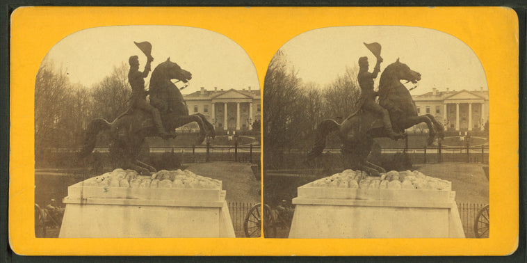 The Colossal Bronze Equestrian Statue of Gen. Andrew Jackson.