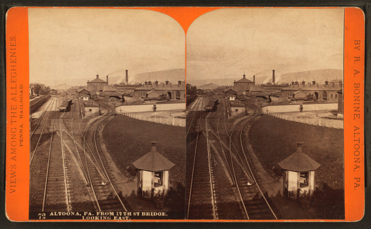 Altoona, Pa. from the 17th St Bridge, looking east.