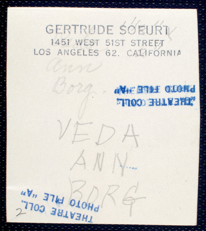Veda Ann Borg