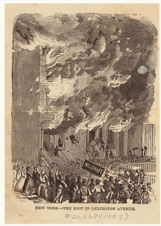 New York -- the riot in Lexington Avenue