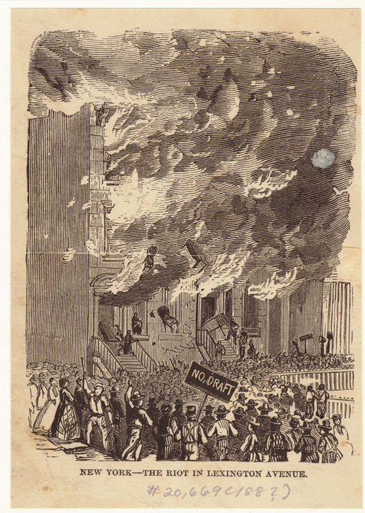 New York -- the riot in Lexington Avenue