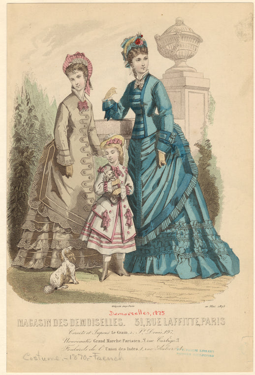 Magasin des demoiselles, 51, Rue Laffitte, Paris ; 10 Mai 1875
