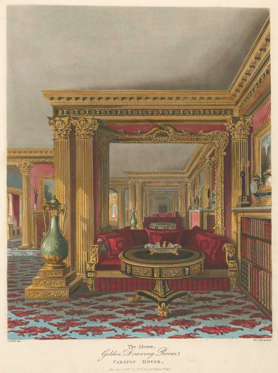 The Alcove, The Golden Drawing Room - Carlton House.