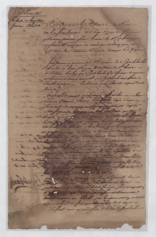 "Liberté de la nommée Jeanne Aline"