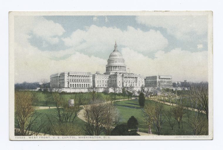 West Front, U. S. Capitol, Washington, D. C.