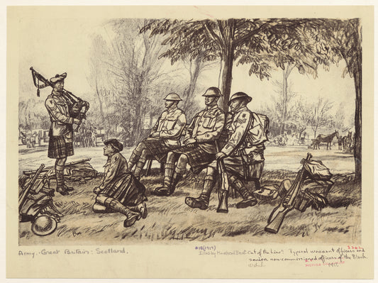"Out of the line" : Typical warrant officers and senior non-commisioned officers of the black watch