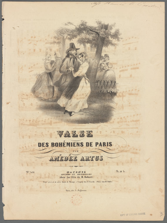 Valse des bohémiens de Paris