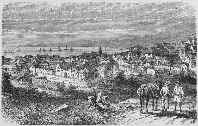 Vue du Cap-Haitien, prise des hauteurs de Marchegalie