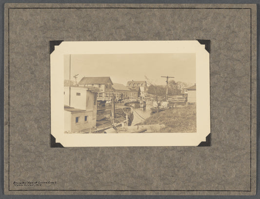 Drawbridge at Lemon Creek, Staten Island, 1924
