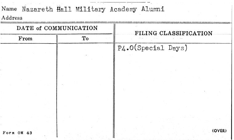 Nazareth Hall Military Academy Alumni