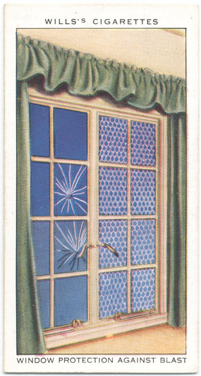 Window protection against blast.