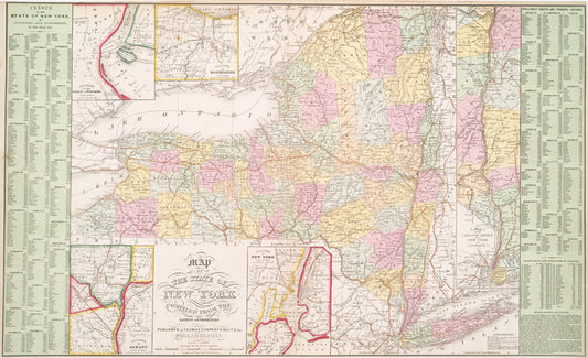 Map of the state of New York : compiled from the latest authorities