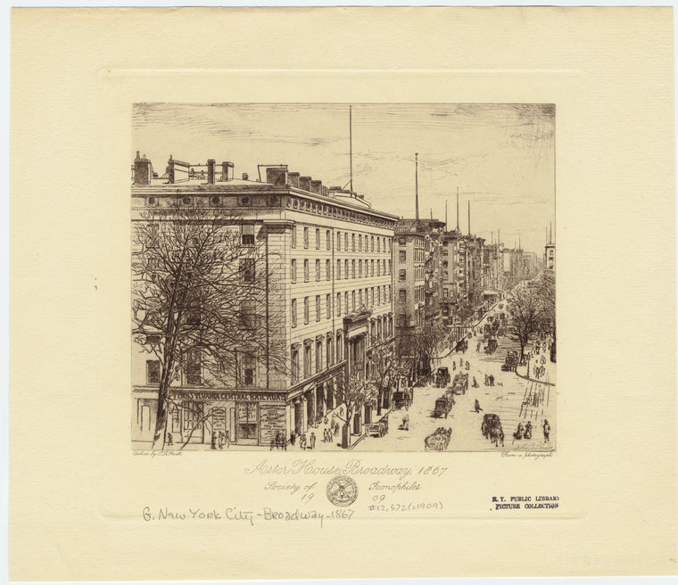 Astor House, Broadway, 1867