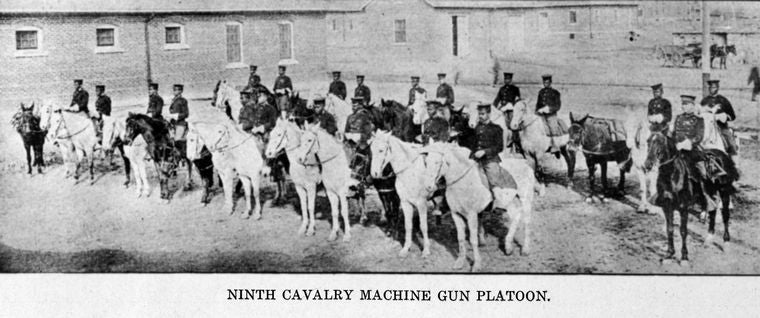 Ninth Cavalry Machine Gun Platoon.