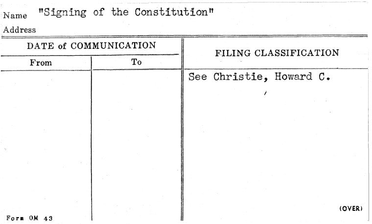 Signing of the Constitution