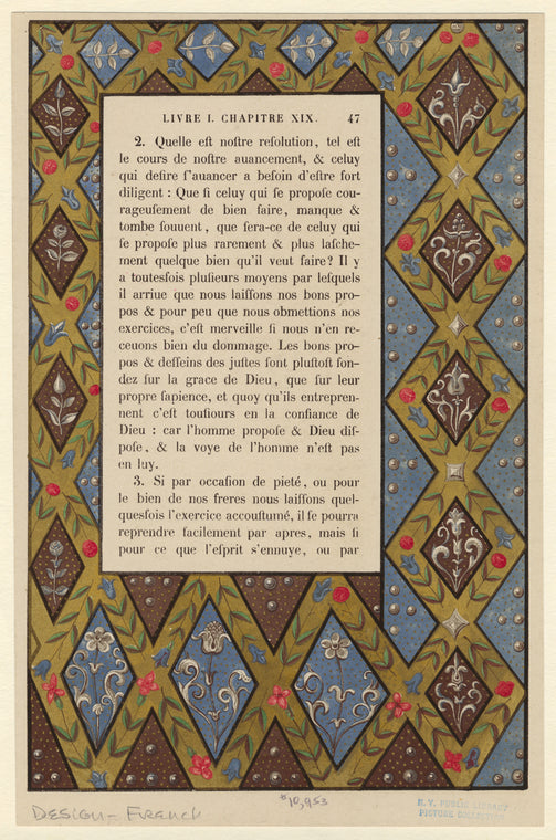 Decorations from a French manuscript