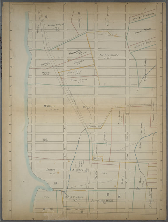 Bounded by W. 115th Street (Morningside Park), Eighth Avenue, (Upper West side), W. 94th Street and Hudson River