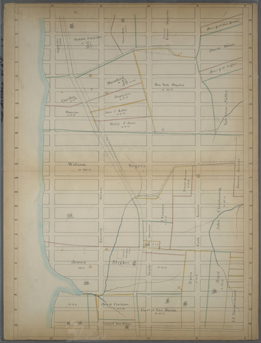 Bounded by W. 115th Street (Morningside Park), Eighth Avenue, (Upper West side), W. 94th Street and Hudson River
