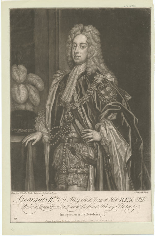 Georgius IIdus D.G. Mag. Brit. Fran. et Hib. Rex F.D. Brun. et Lunun. Dux S.R.J. Arch. Thesau. et Princeps Elector, etc.