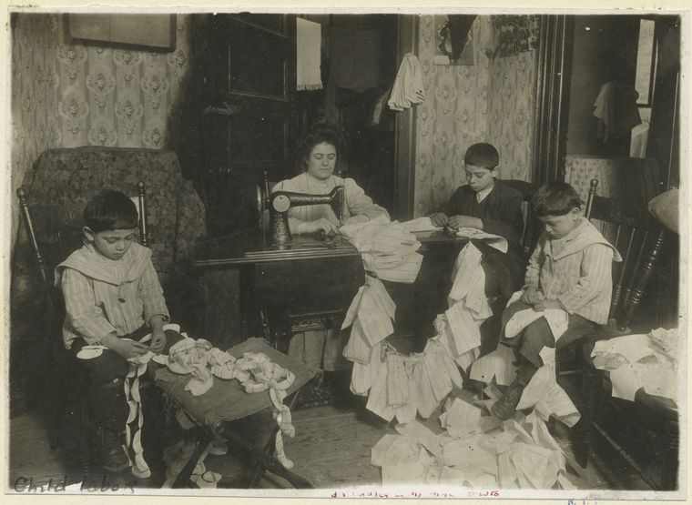 Sewing work at home