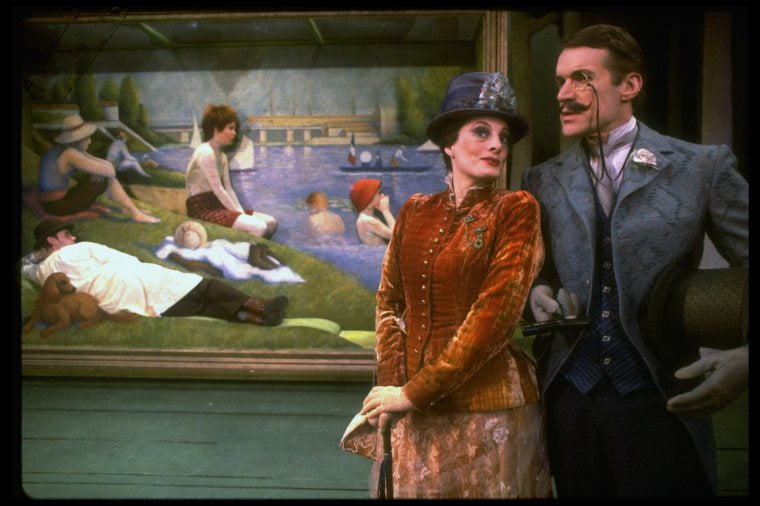 Actors Charles Kimbrough and Dana Ivey in a scene from the Broadway production of the musical "Sunday In The Park With George." (New York)
