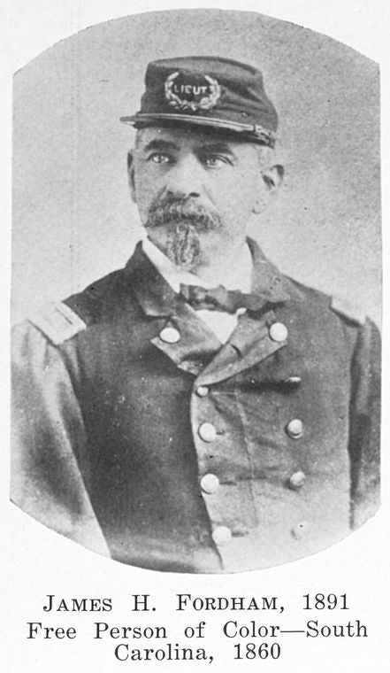 James H. Fordham, 1891 ; Free person of color ; South Carolina, 1860.