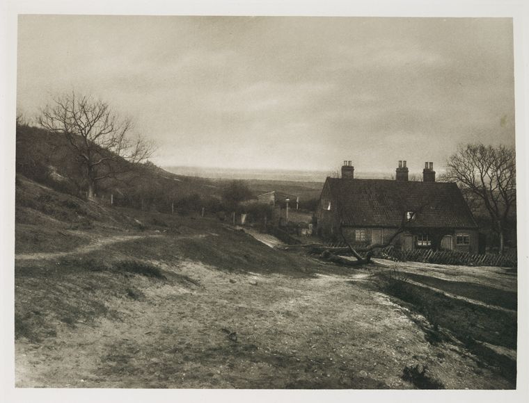 View of The Warren House and Gunton Ravine, near Lowestoft, where the mill stood used for grinding the clay used in the Factory.