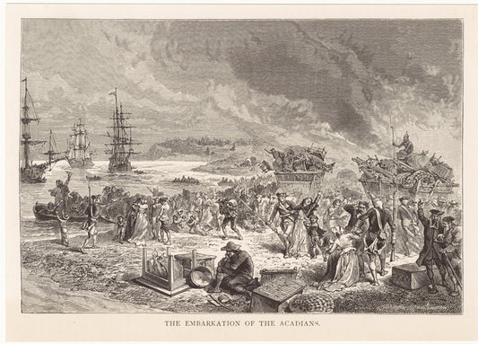 The embarkation of the Acadians