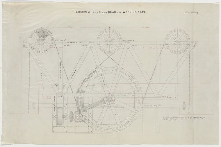 Tension Wheels and gear for working rope