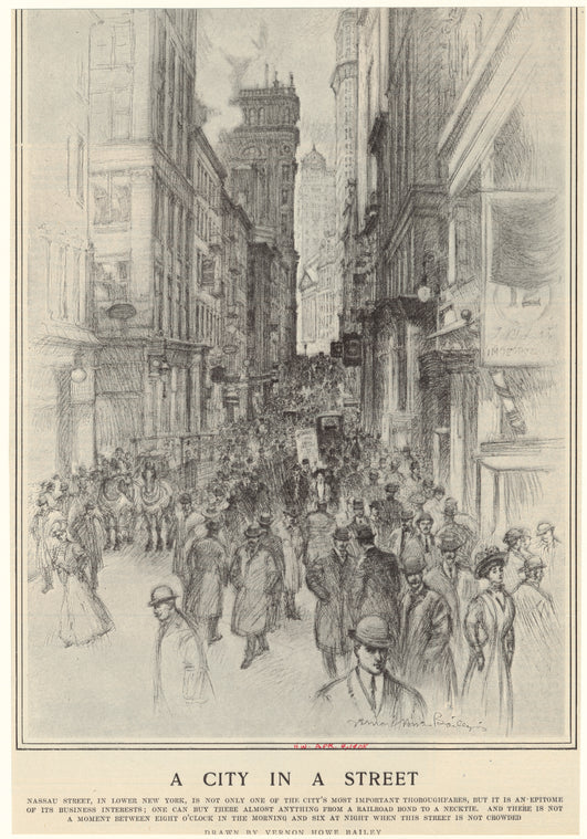 A city in a street